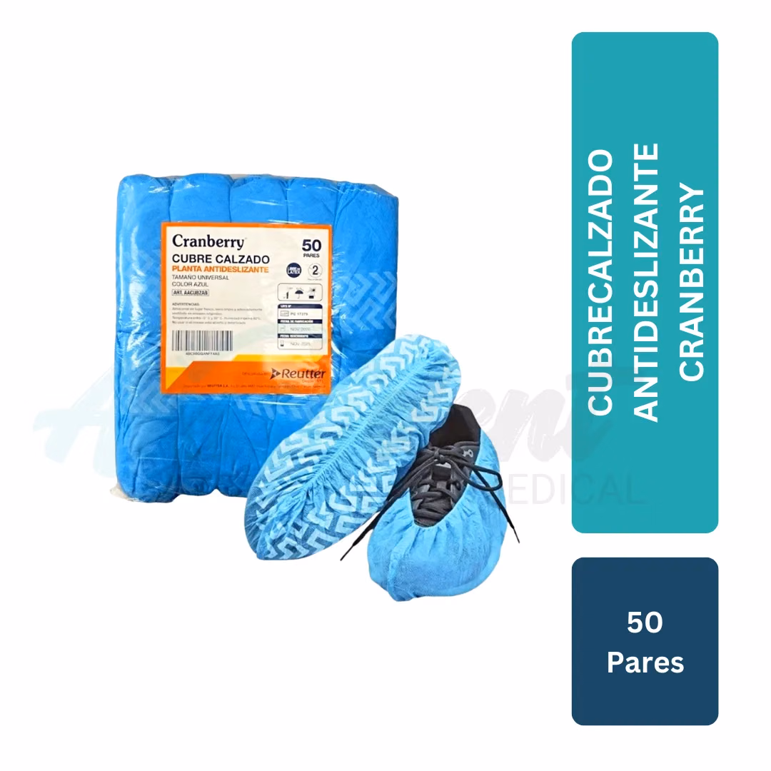 Cubrecalzado Antideslizante Cranberry (50 pares)