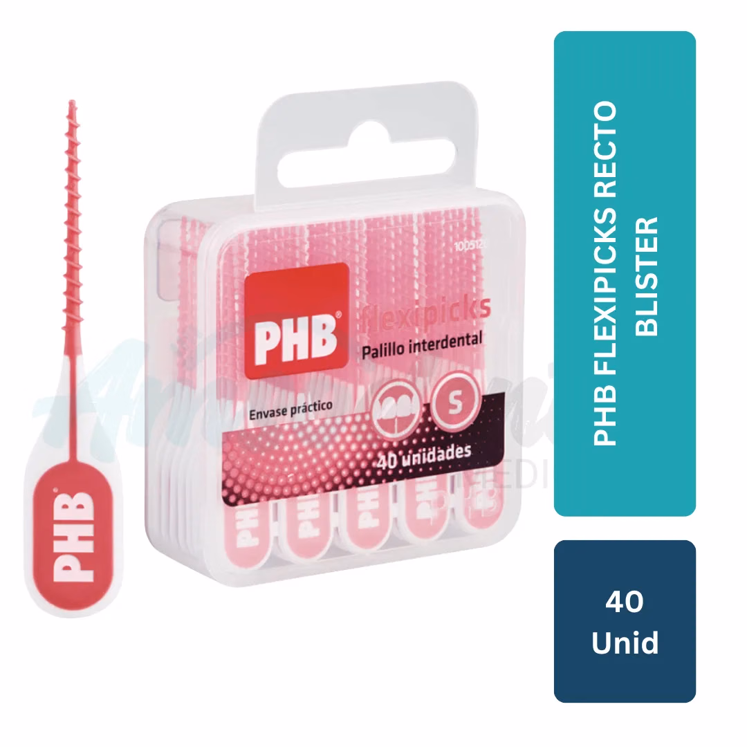 Palillo Interdental PHB Flexipicks Recto (40 unid)