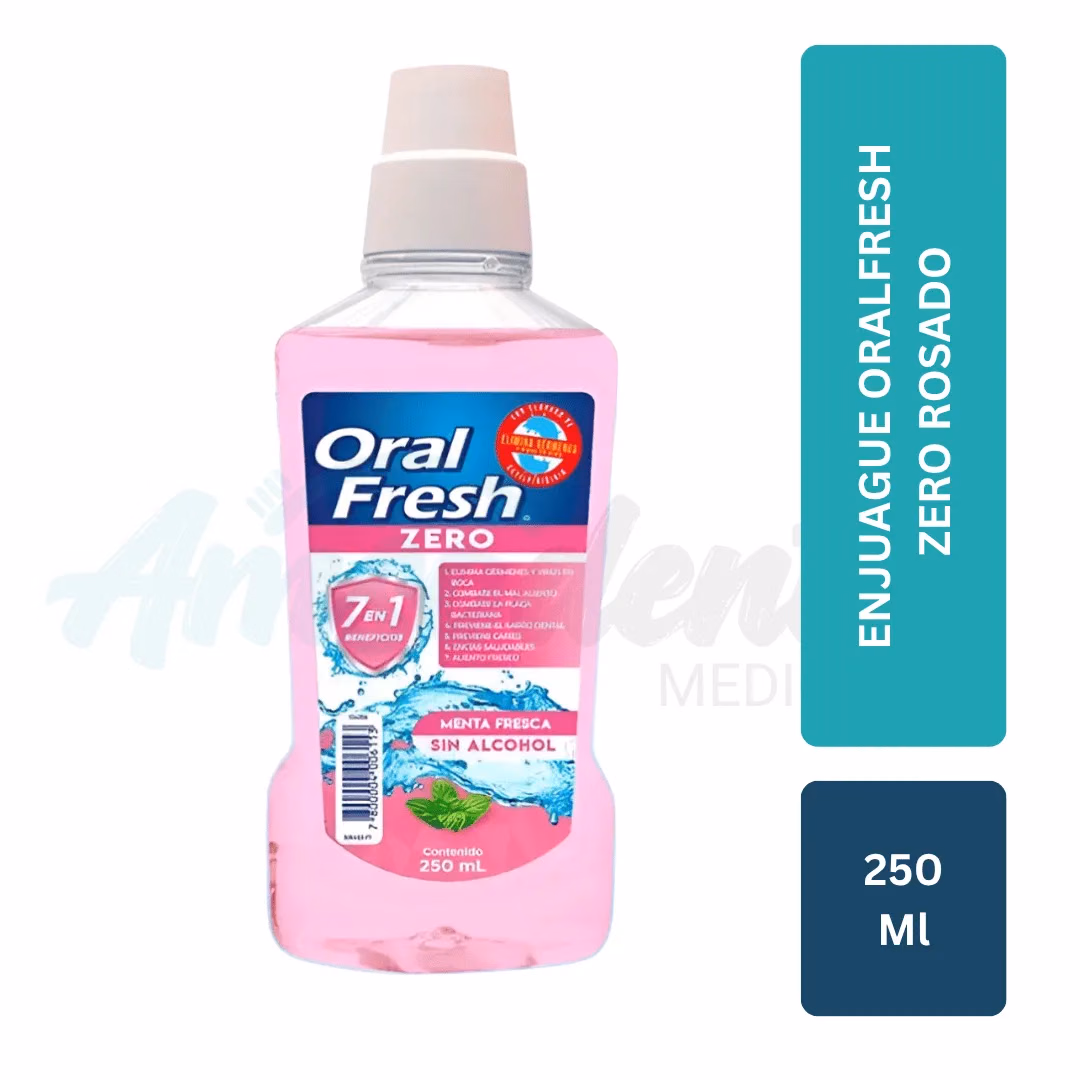 Enjuague Bucal OralFresh Zero Rosado
