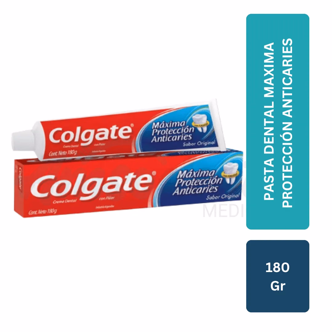 Pasta Dental Colgate Máxima Protección Anticaries (180 g)
