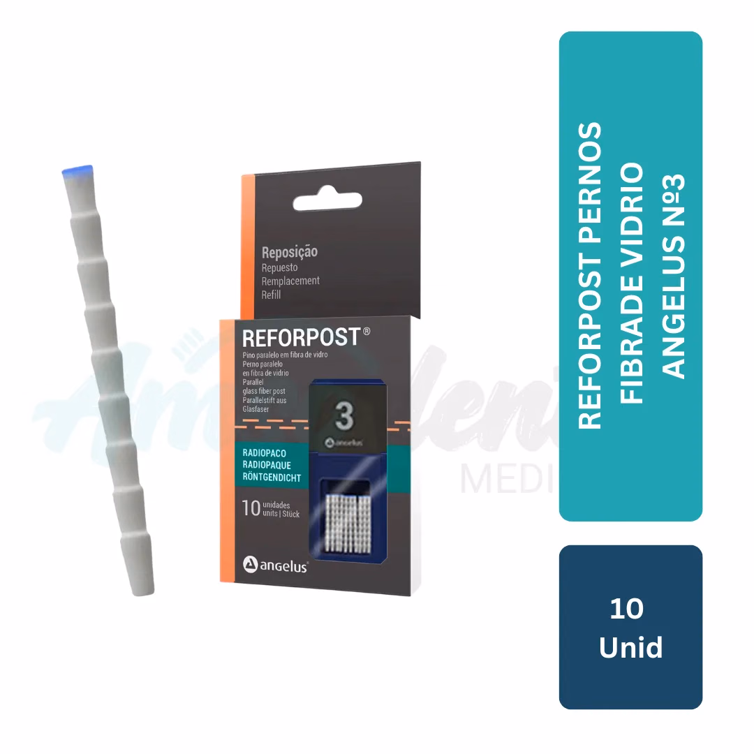 Pernos de Fibra de Vidrio Reforpost Nº3 Angelus (10 unid)