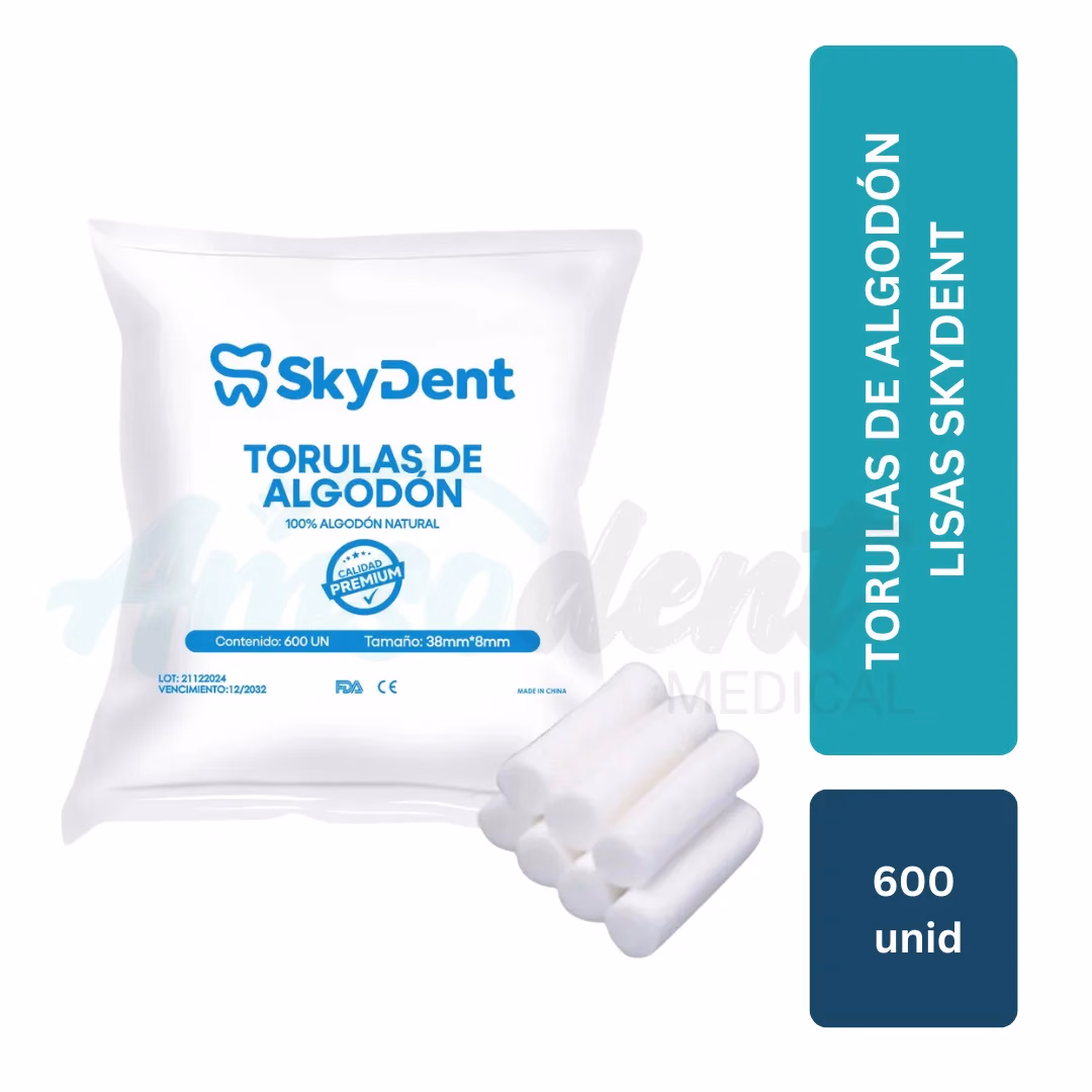 Tórula de Algodón Lisa Skydent (600 unid)