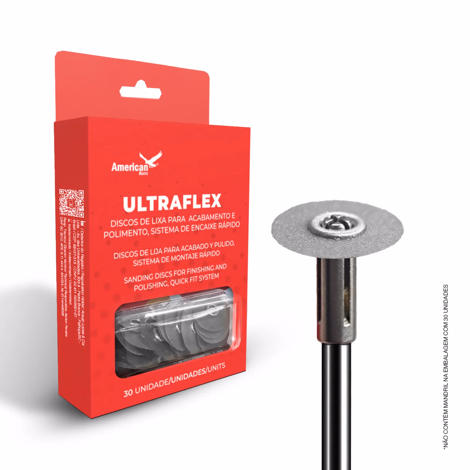 Disco de Lija Ultraflex 1/2" 30 Unid