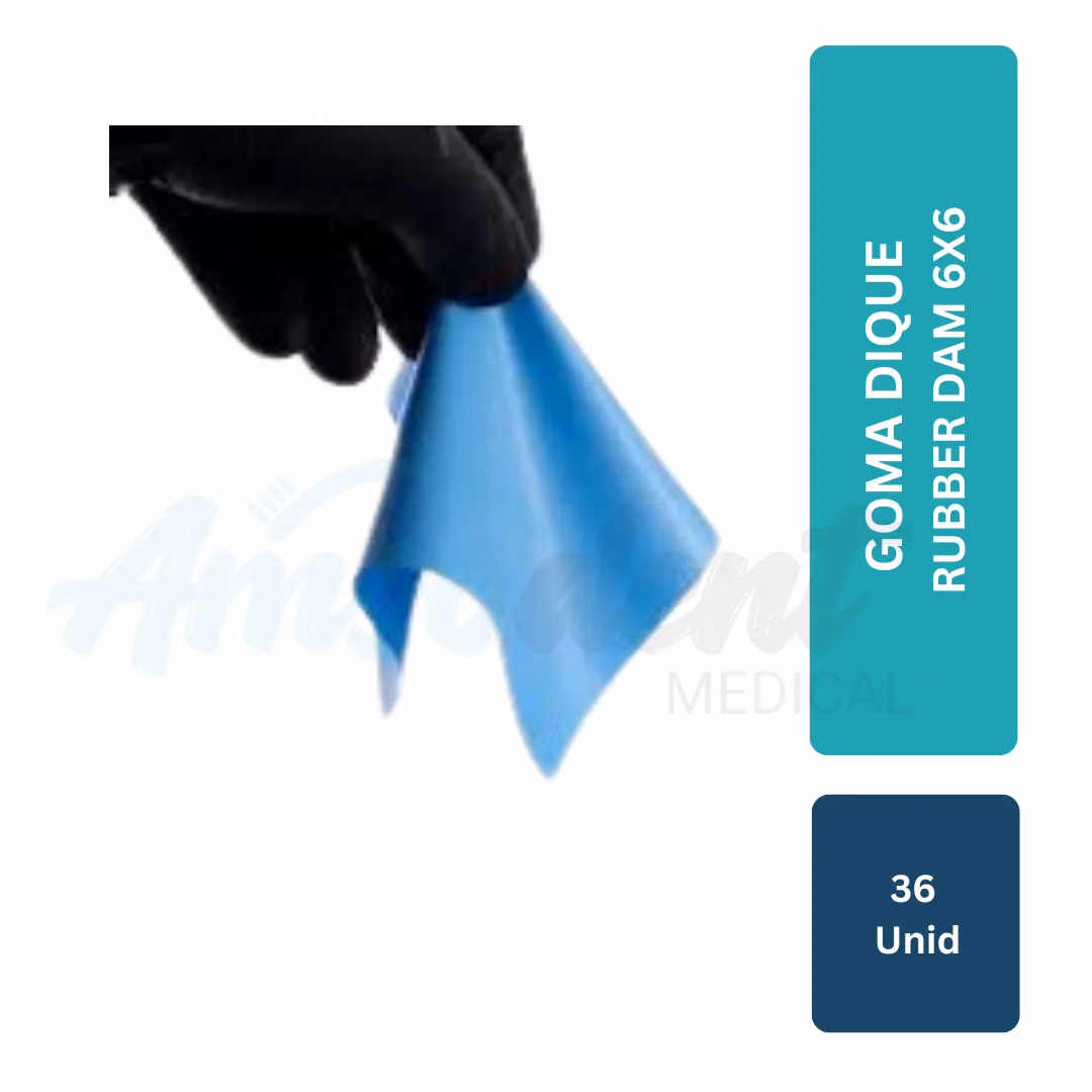 Dique de Goma Rubber Dam 6x6 (36 unid)