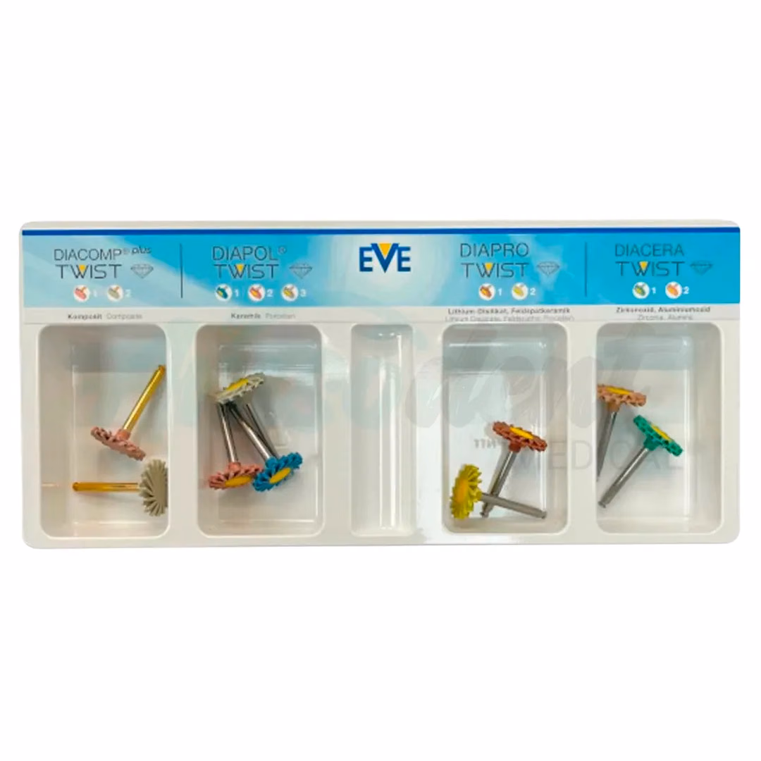 Set Surtido de Pulidores Twist EVE RA370 (9 unid)