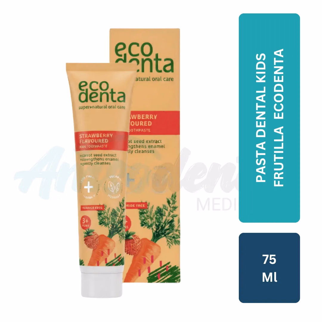 Pasta Dental Kids Sabor Frutilla EcoDenta (75 mL)