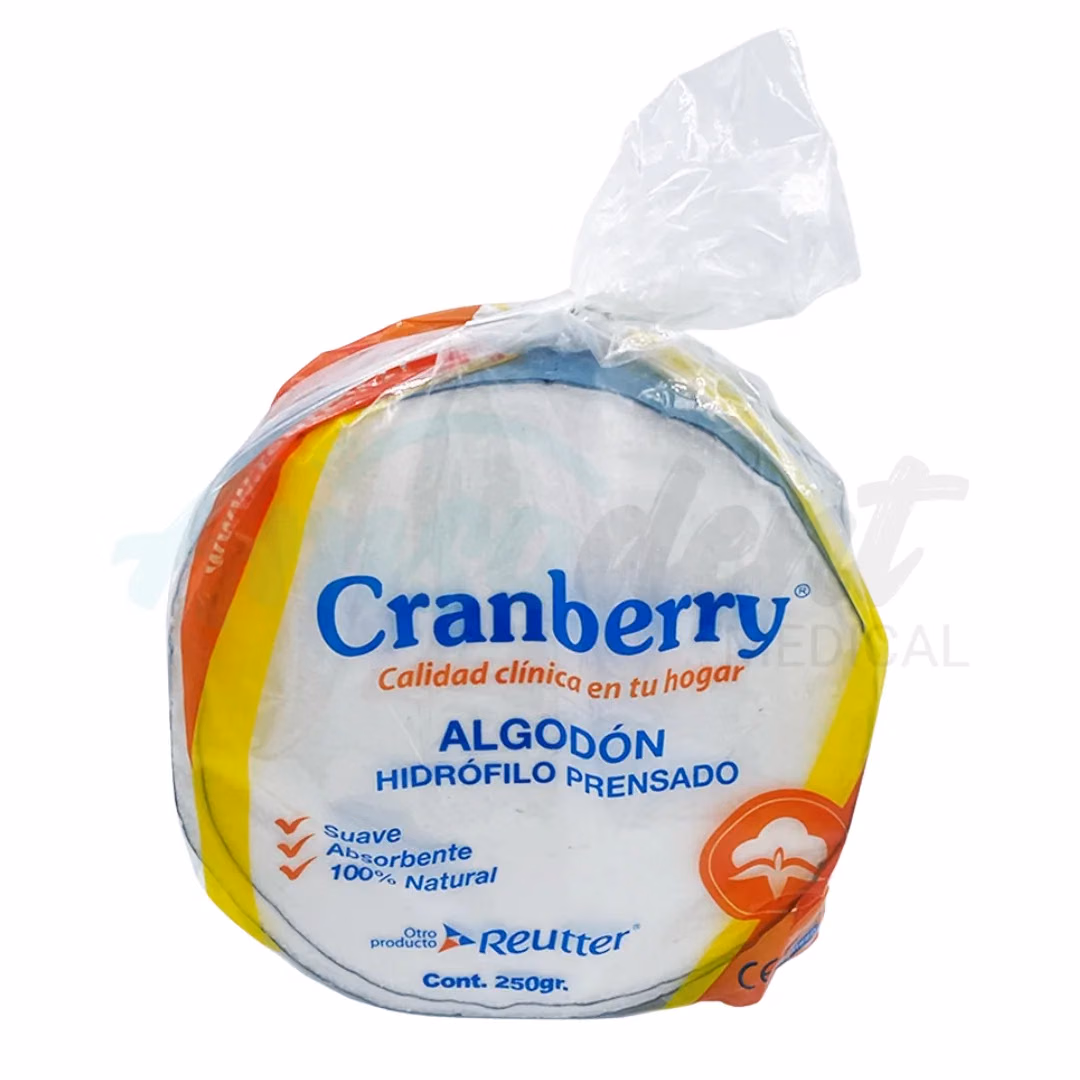 Algodón Hidrófilo Prensado Cranberry (100 g)