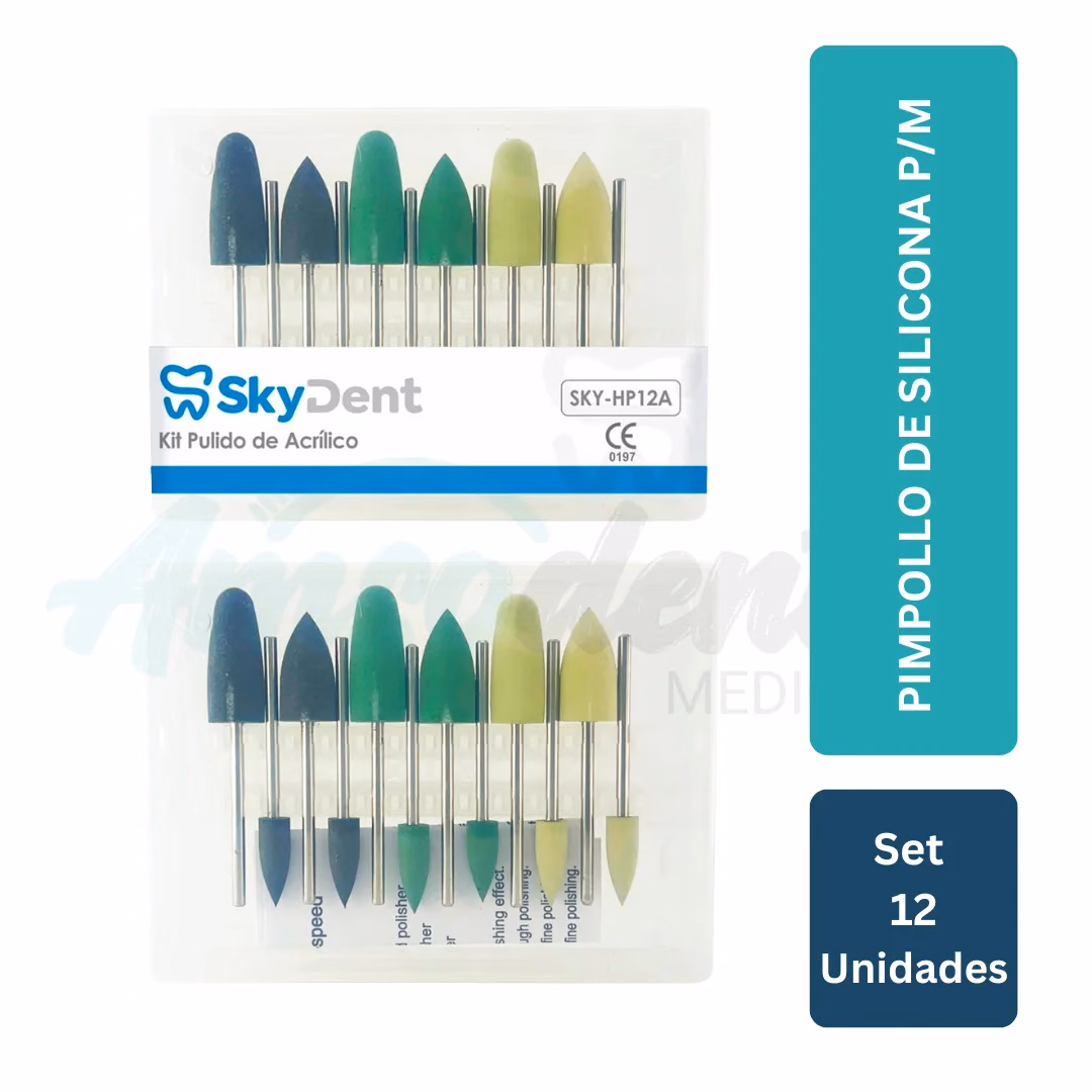 Set Pimpollo de Silicona para Pulido Skydent (12 unid)