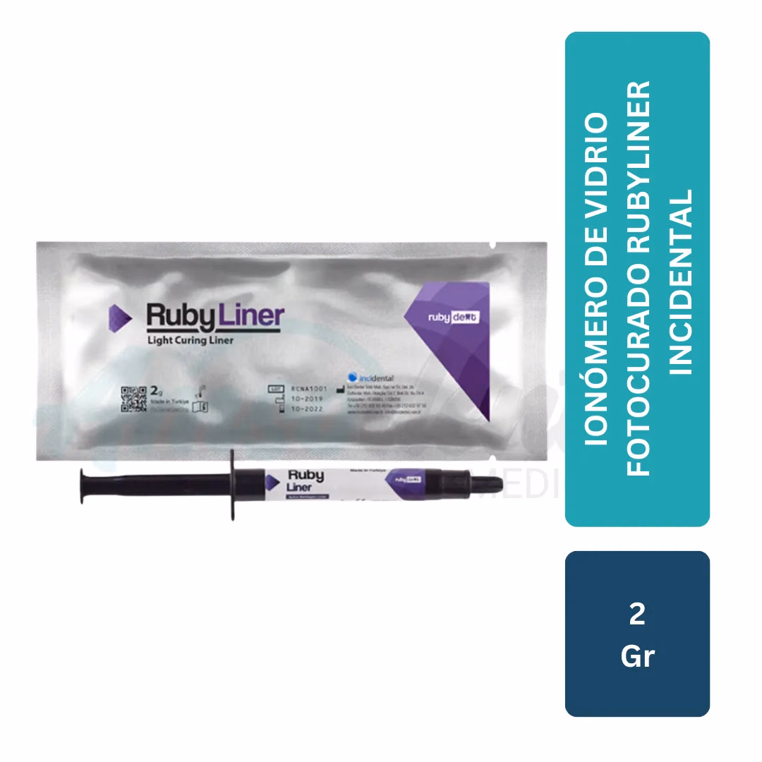 Ionómero de Vidrio Fotocurado RubyLiner Incidental (2 g)