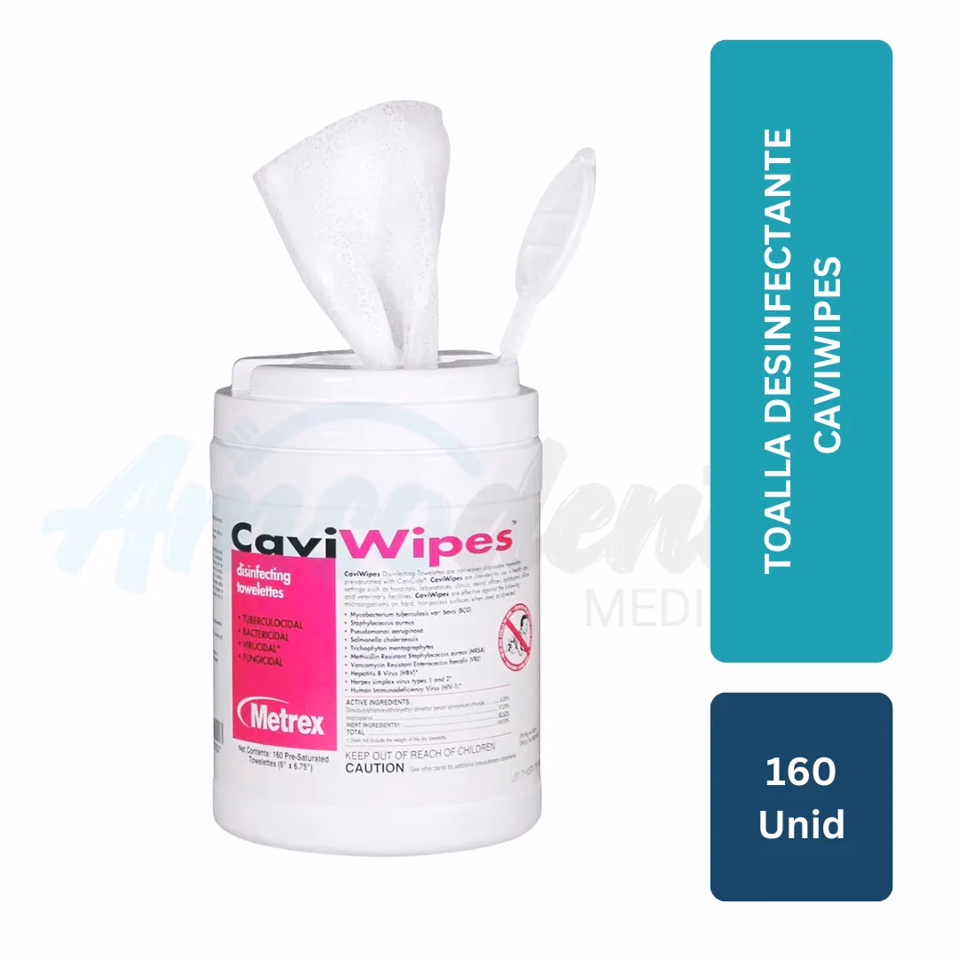 Toalla Desinfectante CaviWipes Metrex (160 unid)
