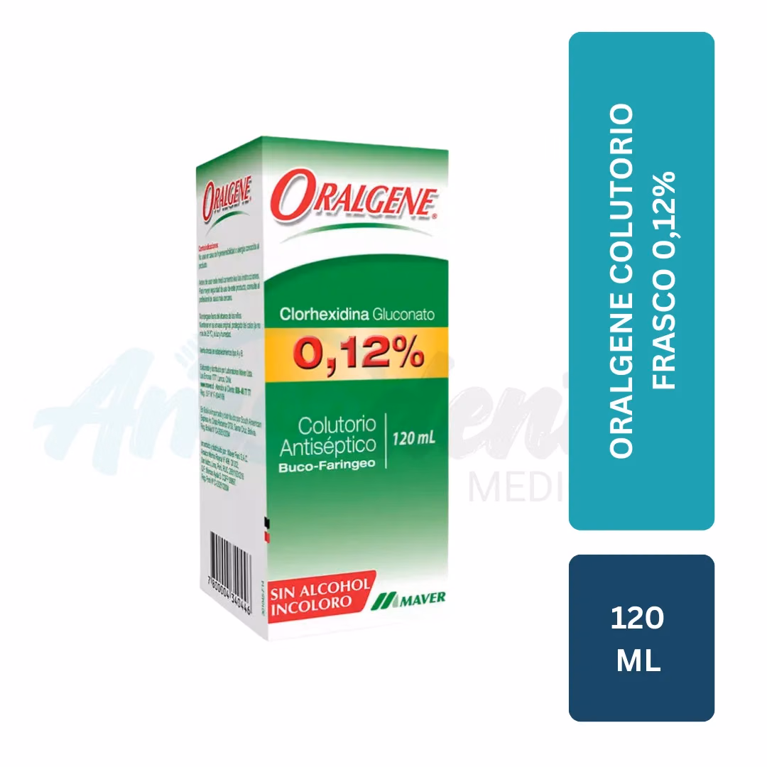 Colutorio Clorhexidina 0,12% Oralgene (120 mL)
