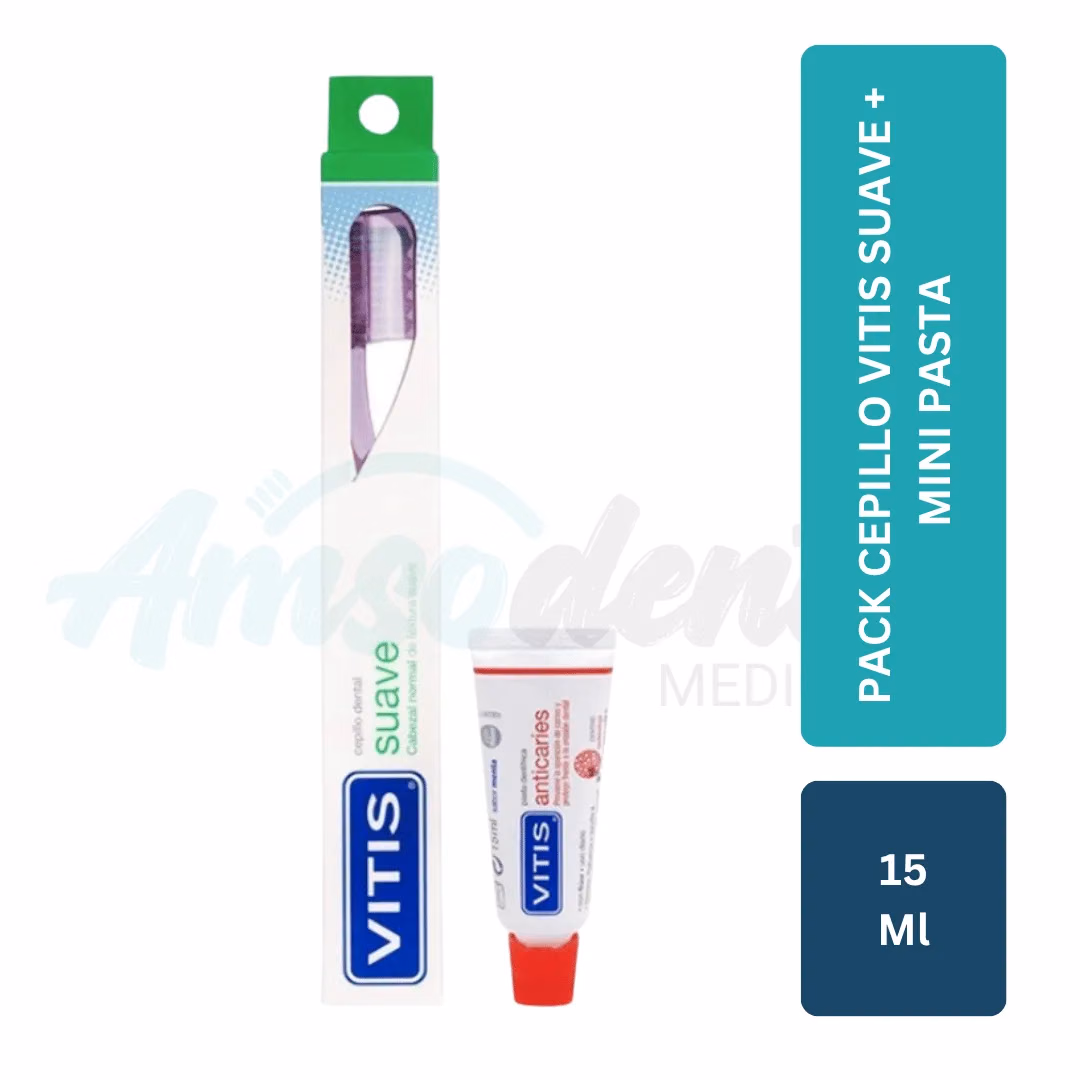 Pack Cepillo Vitis Suave + Mini Pasta 15mL
