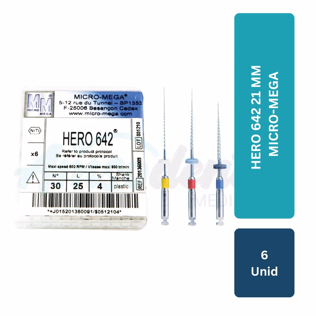 Lima Rotatoria Hero 642 Micro-Mega (21mm, 6 unid)