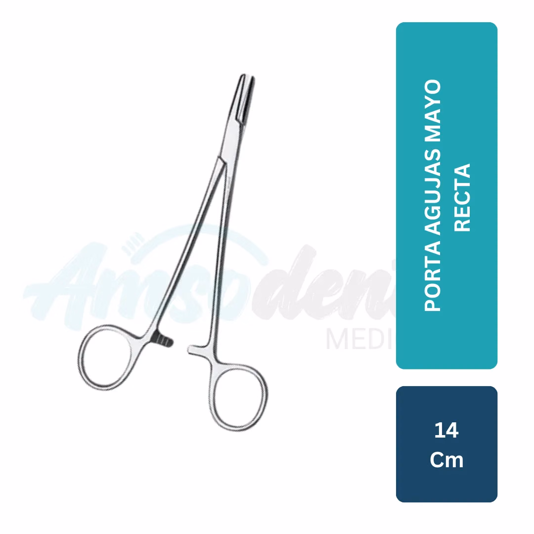 Porta Agujas Mayo Recta 14 cm