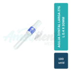 AGUJA DENTAL LARGA br27G L 0.4 X 30MM br100 UNID