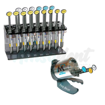 Kit Composite ENA Hri 17 Colores + Calentador de Resina Heat Micerium