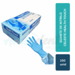 Guante de Nitrilo Celeste Health Touch