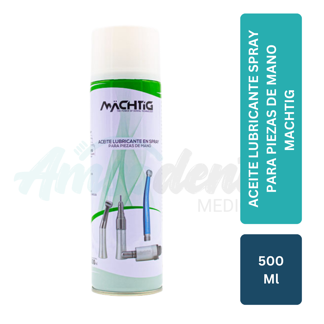 Aceite lubricante spray para Piezas de Mano Machtig 500 ml