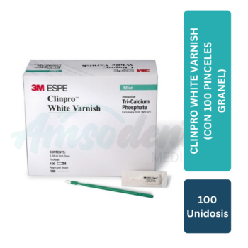 Clinpro White Varnish 100 Unidosis con 100 pinceles granel