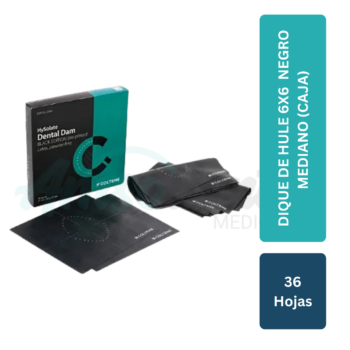 DIQUE DE HULE 6X6 C/36 NEGRO MEDIANO