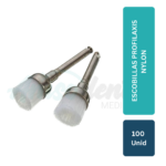 Escobillas Profilaxis Nylon 100 UNID