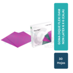 GOMA DIQUE FLEXIDAM NO LATEX 6 X 6 (caja 30 hojas)