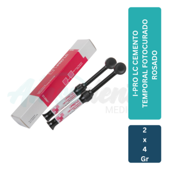 I-PRO LC CEMENTO TEMPORAL FOTOCURADO ROSADO  2X4 GR