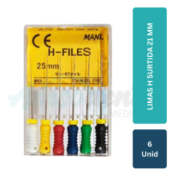 LIMAS H SURTIDA 21 MM CAJA 6 Unid