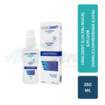 ORALDENT 0,1% ENJ BUCAL S/FLUOR 250ML(clorhexidina 0,10%)