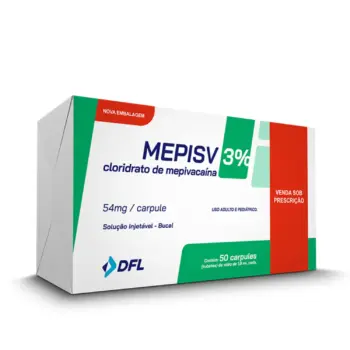 Anestesia Dental Mepisv Mepivacaína 3% sin Vasoconstrictor