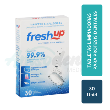 TABLETAS LIMPIADORAS PARA PROTESIS DENTALES x 30U.