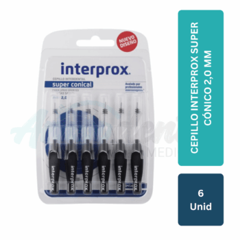 Cepillo Interprox Super Cónico 2,0 mm – 6 unidades
