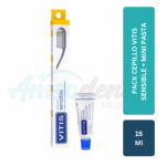 Pack Cepillo VITIS Sensible + Mini Pasta 15 ml