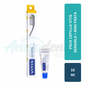 Pack Cepillo VITIS Sensible + Mini Pasta 15 ml