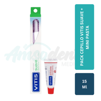 Pack Cepillo VITIS Suave + Mini Pasta 15 ml