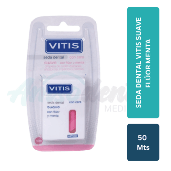 Seda Dental VITIS Suave Flúor Menta 50 Mts