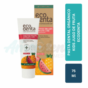 Pasta Dental Orgánico Kids jugo de fruta 75 ml EcoDenta